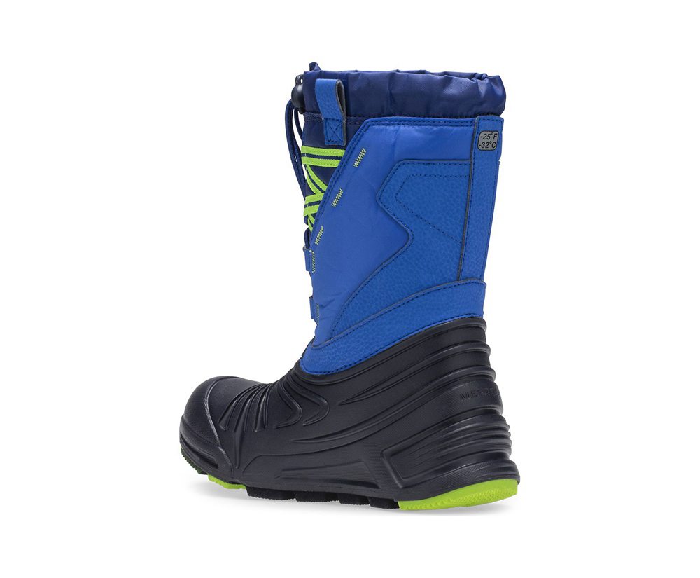 Merrell Boots Blue/Black - Snow Quest Lite 2.0 Waterproof - Kids 29LUXCFGQ